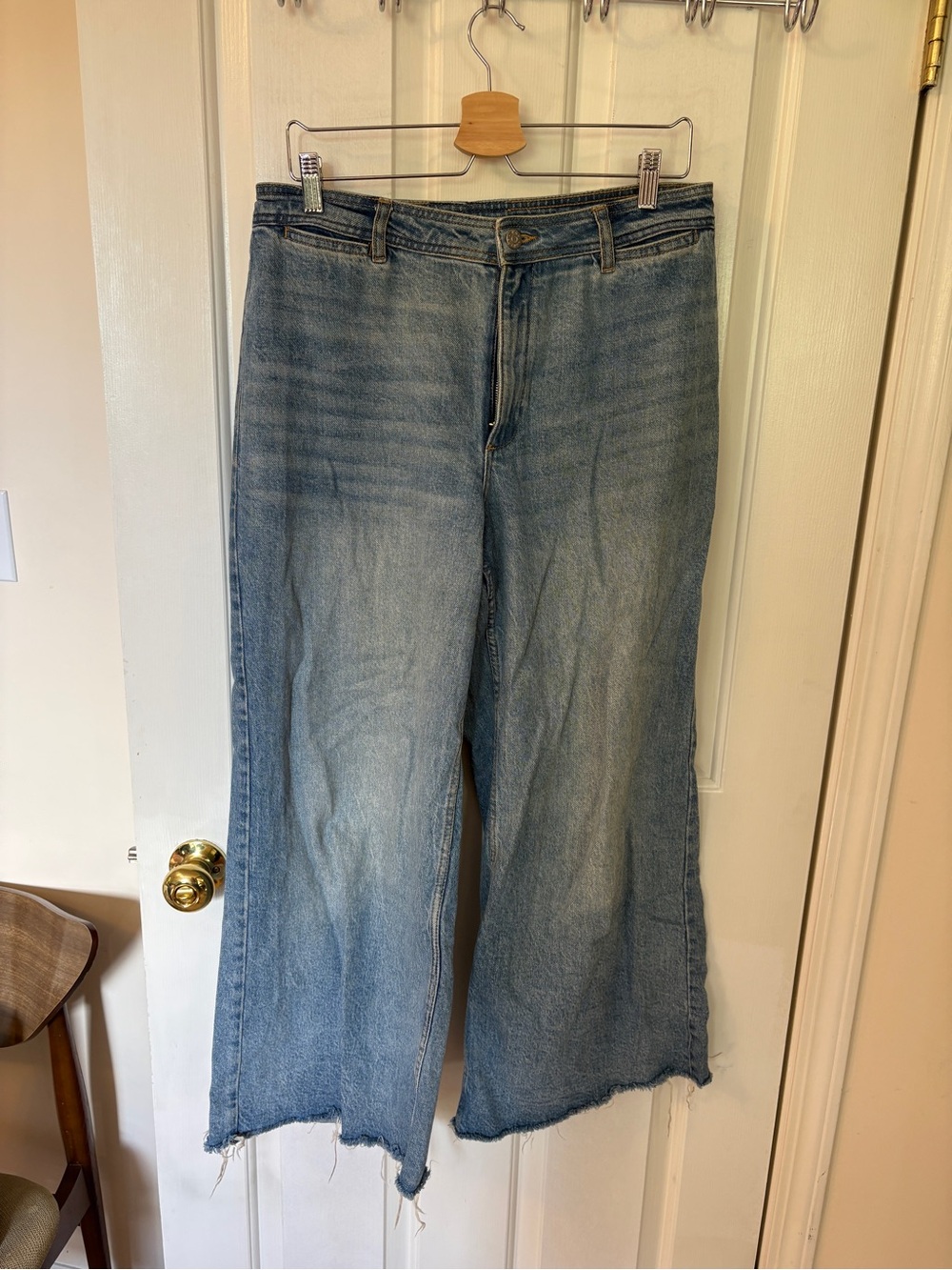 Women’s Mango Light Blue Wide Leg Jeans